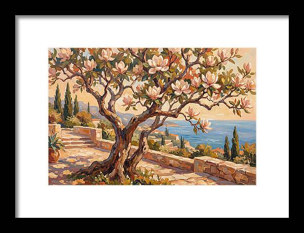 Magnolia Tree By The Sea