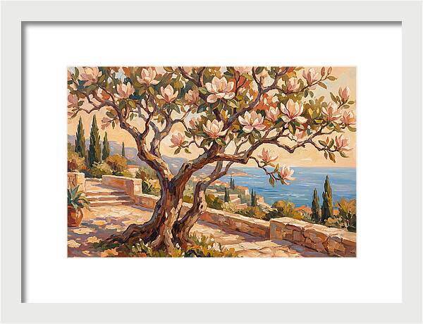 Magnolia Tree By The Sea