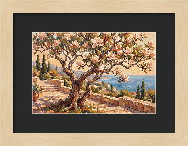 Magnolia Tree By The Sea