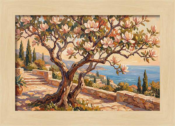 Magnolia Tree By The Sea