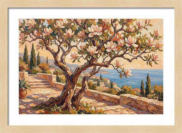 Magnolia Tree By The Sea