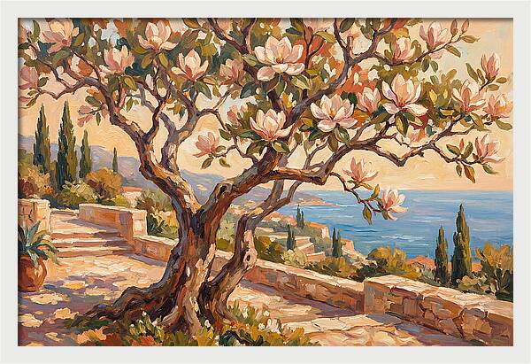 Magnolia Tree By The Sea