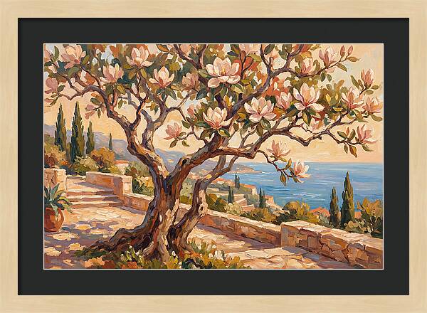 Magnolia Tree By The Sea