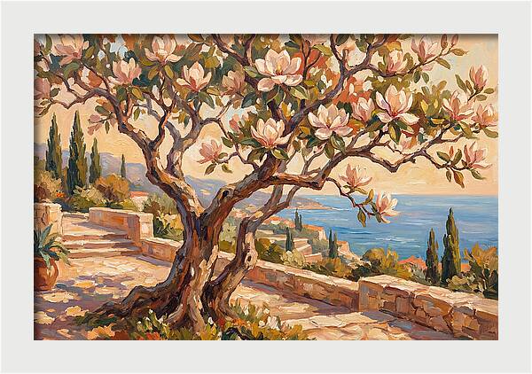 Magnolia Tree By The Sea
