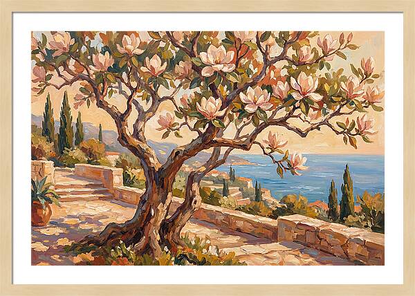 Magnolia Tree By The Sea