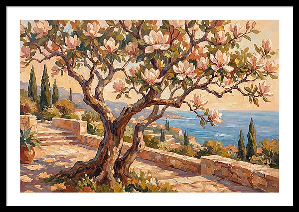 Magnolia Tree By The Sea