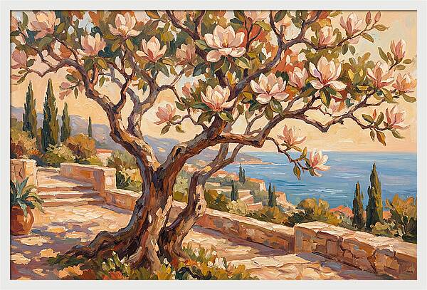 Magnolia Tree By The Sea