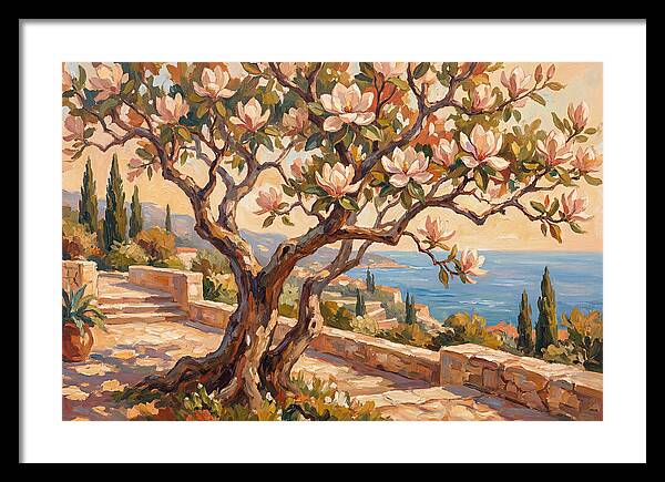 Magnolia Tree By The Sea