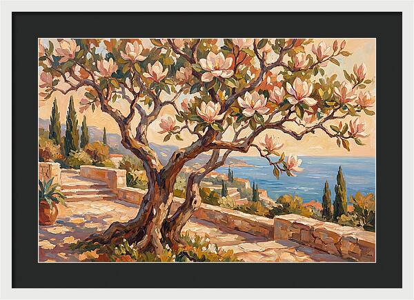 Magnolia Tree By The Sea