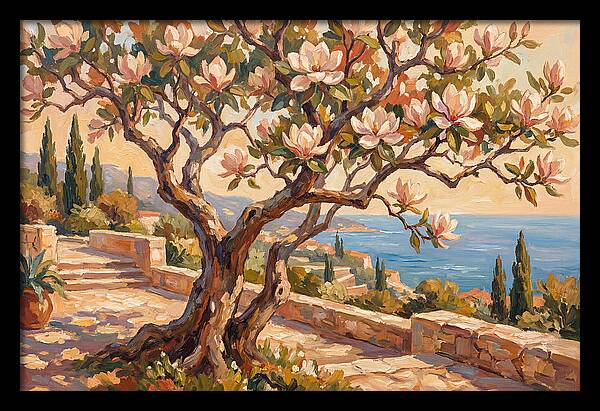 Magnolia Tree By The Sea