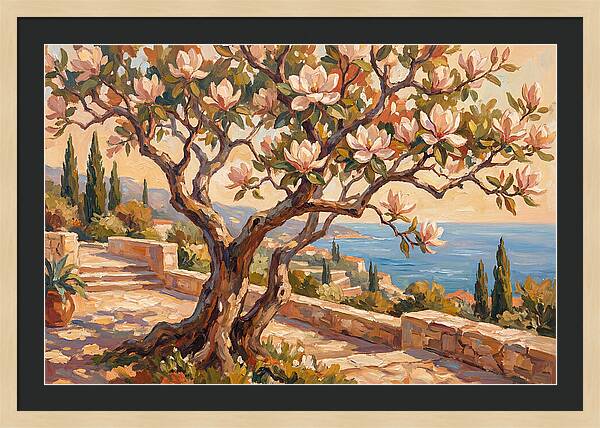 Magnolia Tree By The Sea
