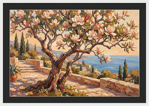 Magnolia Tree By The Sea