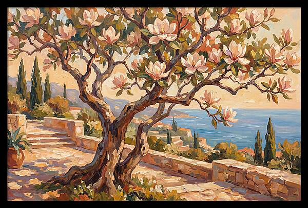 Magnolia Tree By The Sea