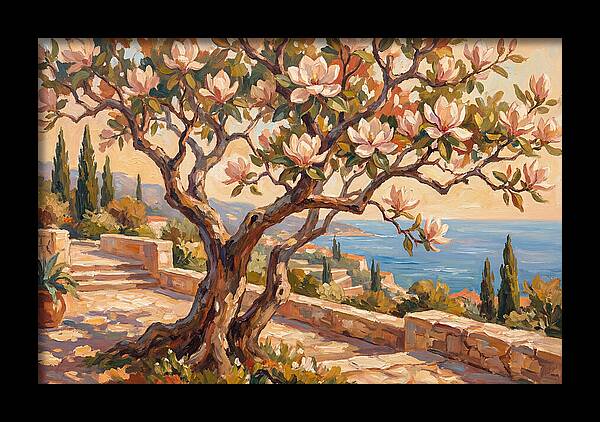 Magnolia Tree By The Sea