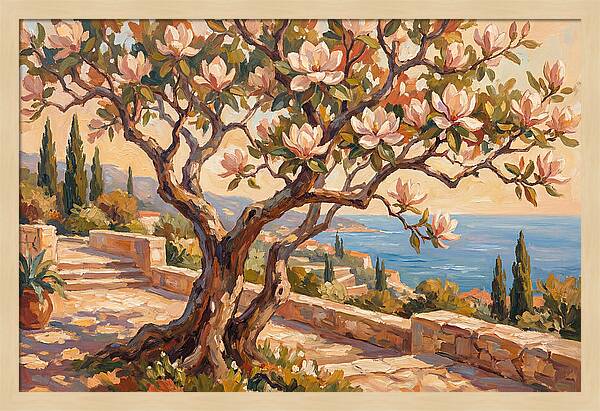 Magnolia Tree By The Sea