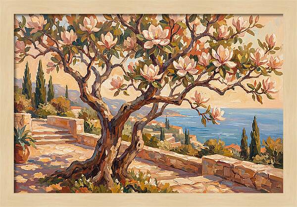 Magnolia Tree By The Sea