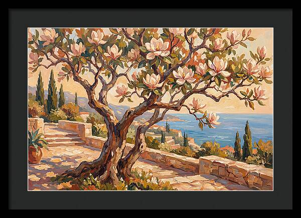 Magnolia Tree By The Sea