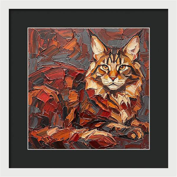 Maine Coon In Autumn Hues