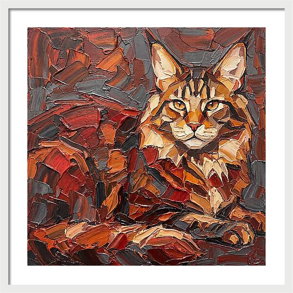 Maine Coon In Autumn Hues