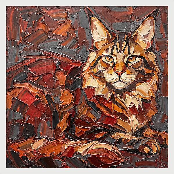 Maine Coon In Autumn Hues