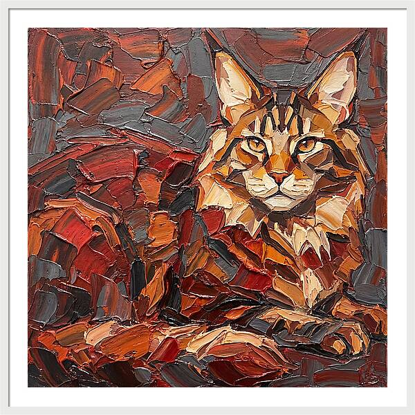 Maine Coon In Autumn Hues