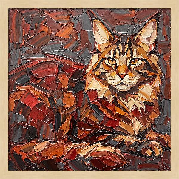 Maine Coon In Autumn Hues