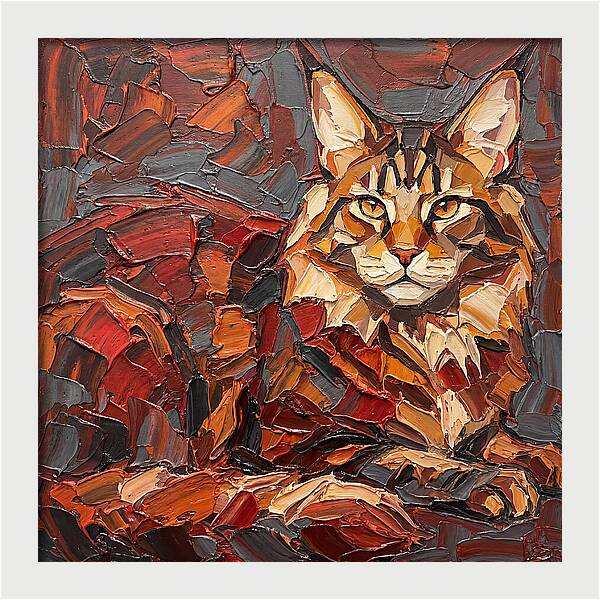 Maine Coon In Autumn Hues