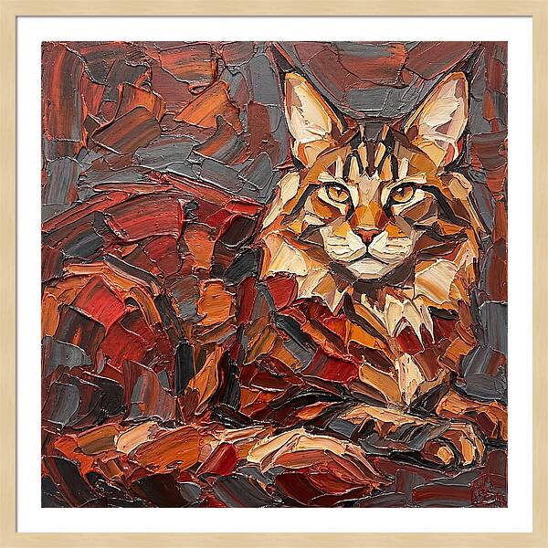 Maine Coon In Autumn Hues