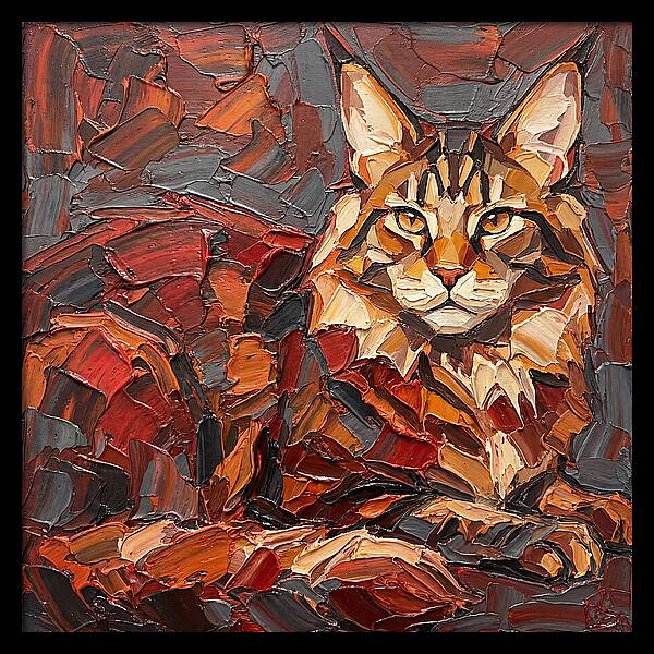 Maine Coon In Autumn Hues