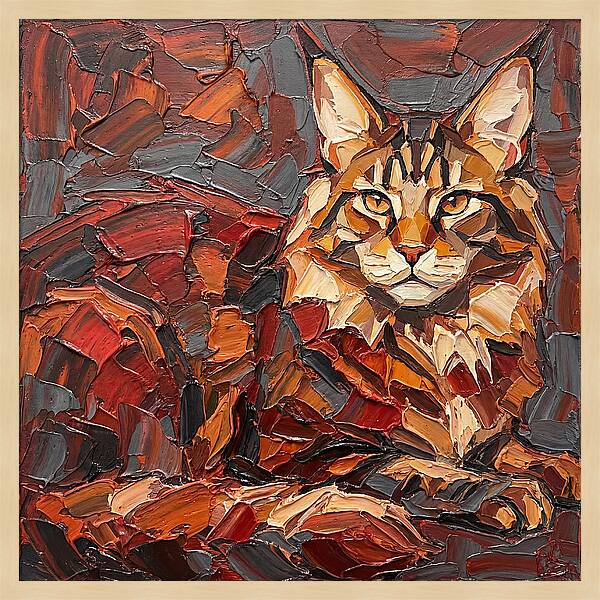 Maine Coon In Autumn Hues