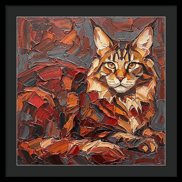 Maine Coon In Autumn Hues