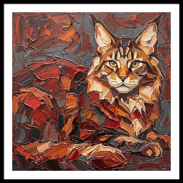Maine Coon In Autumn Hues
