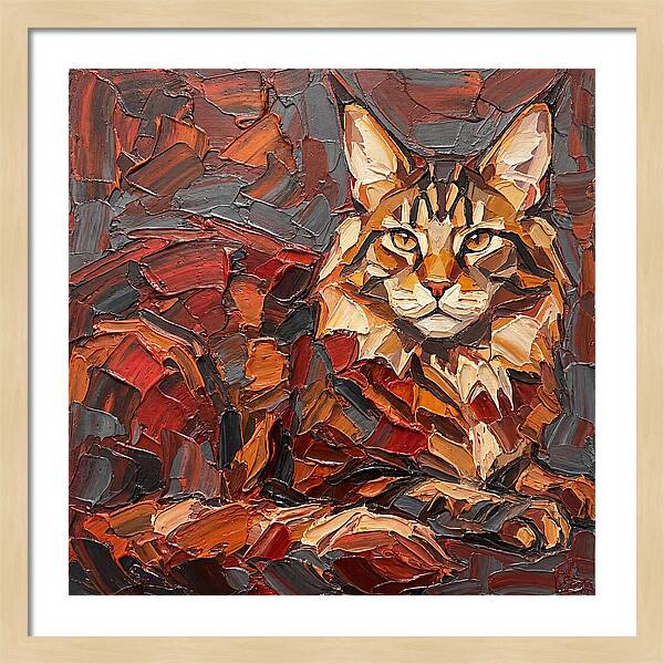 Maine Coon In Autumn Hues
