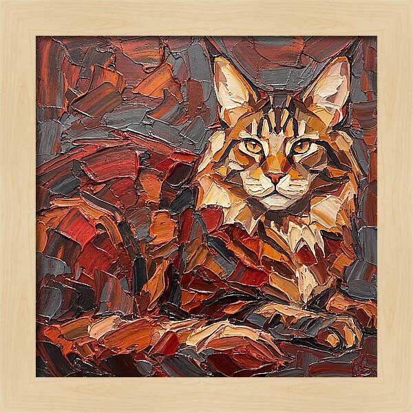 Maine Coon In Autumn Hues