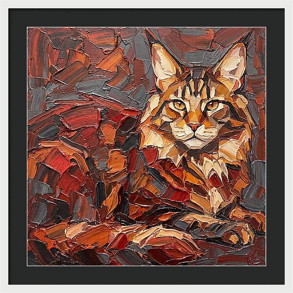 Maine Coon In Autumn Hues