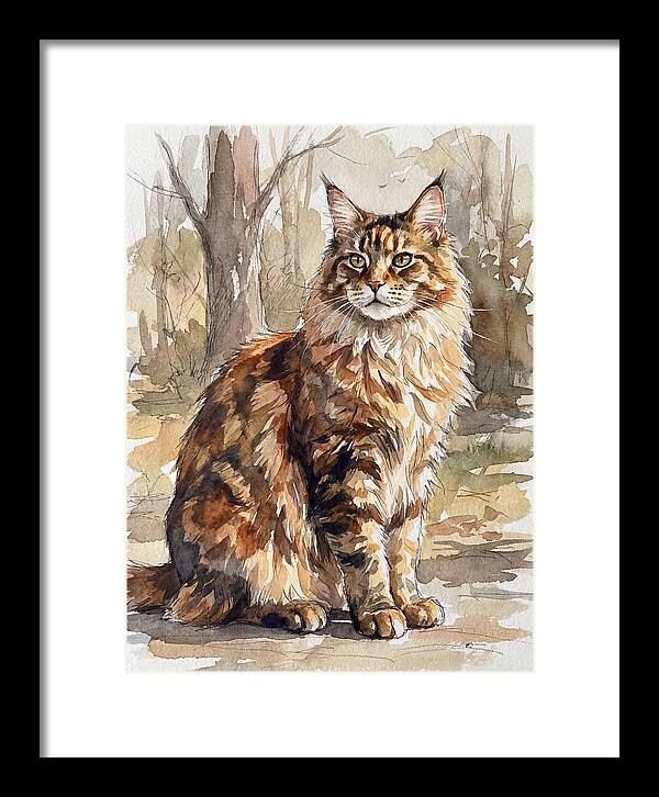 Maine Coon In Nature