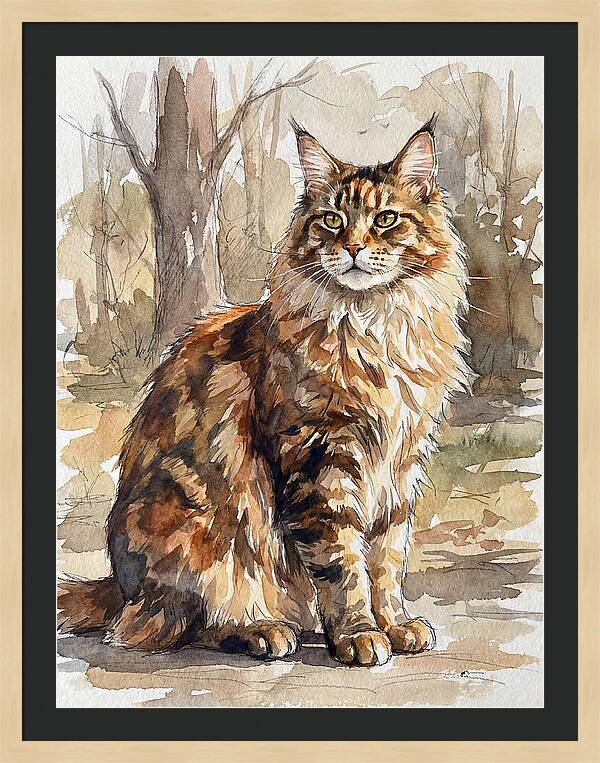 Maine Coon In Nature