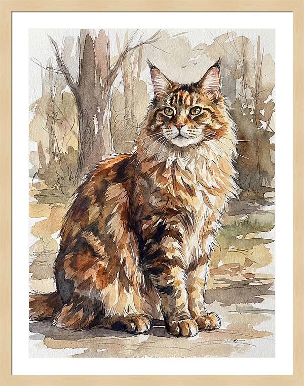 Maine Coon In Nature