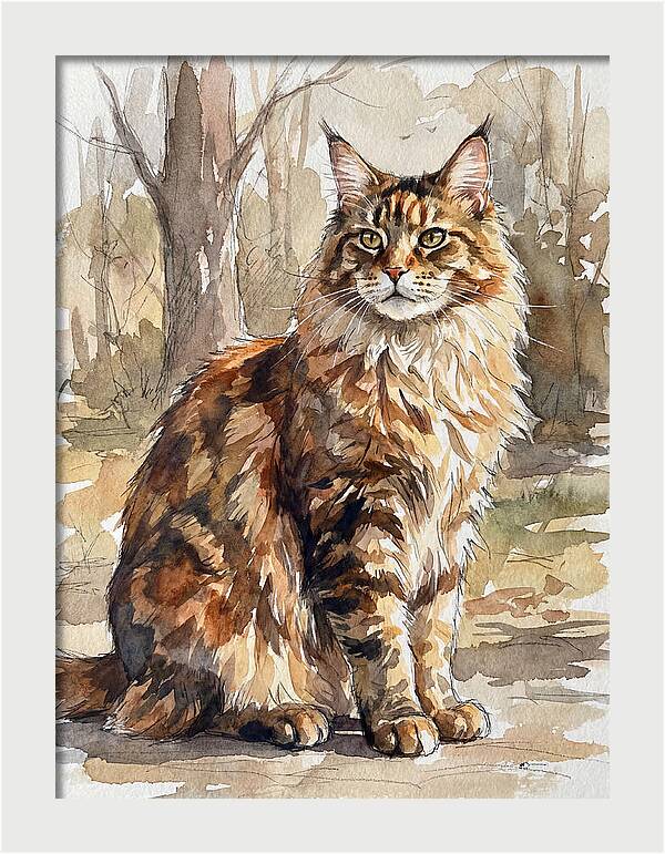 Maine Coon In Nature
