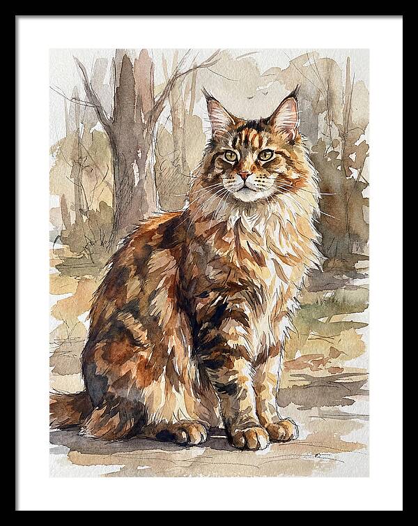 Maine Coon In Nature