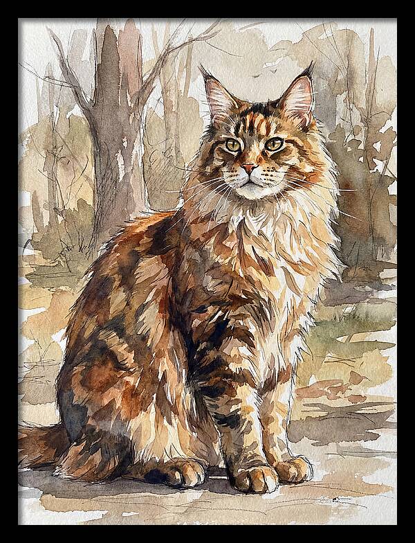 Maine Coon In Nature