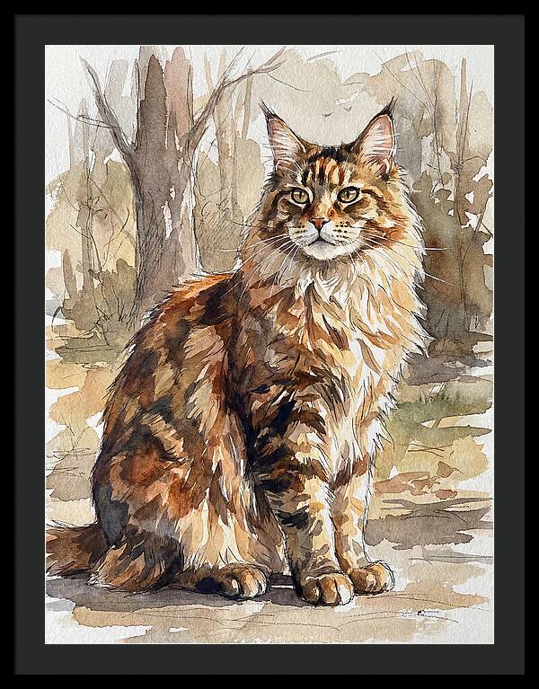 Maine Coon In Nature