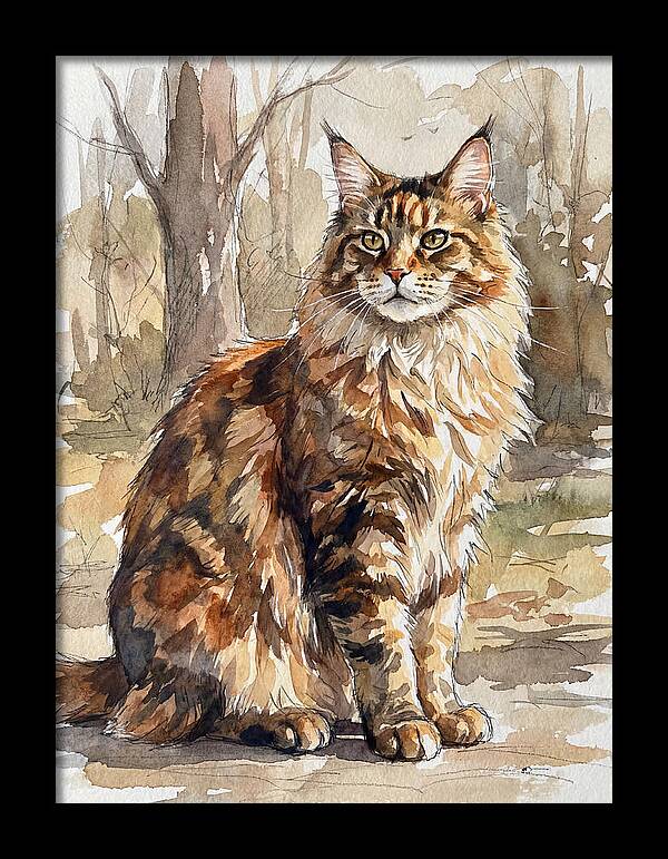 Maine Coon In Nature