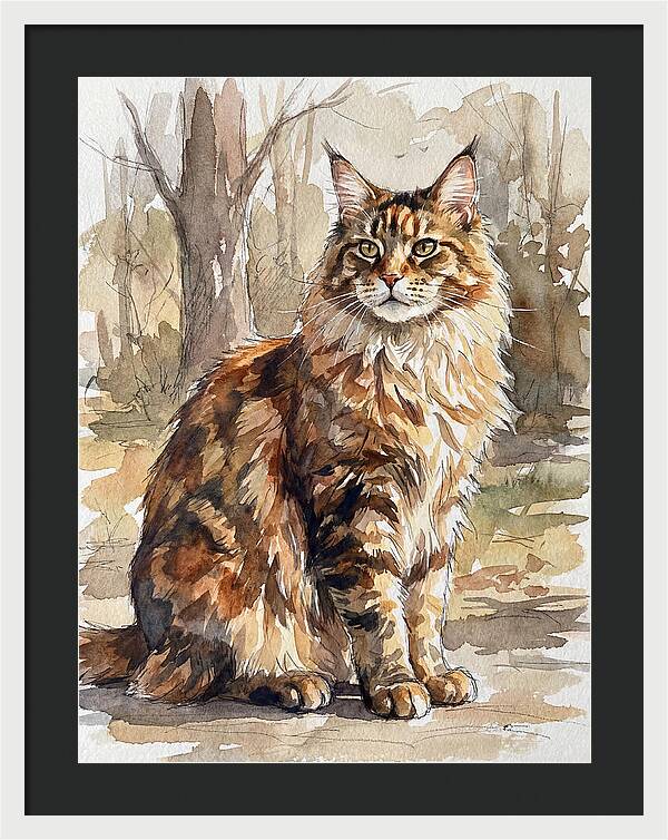 Maine Coon In Nature