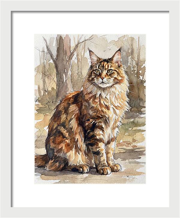 Maine Coon In Nature