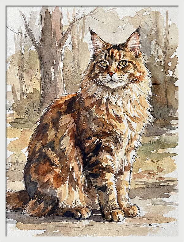Maine Coon In Nature