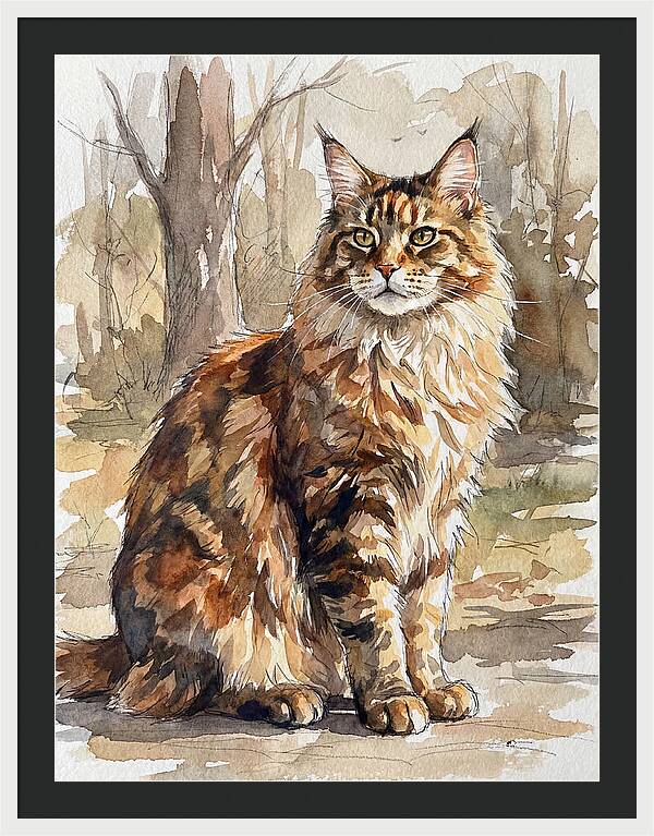 Maine Coon In Nature