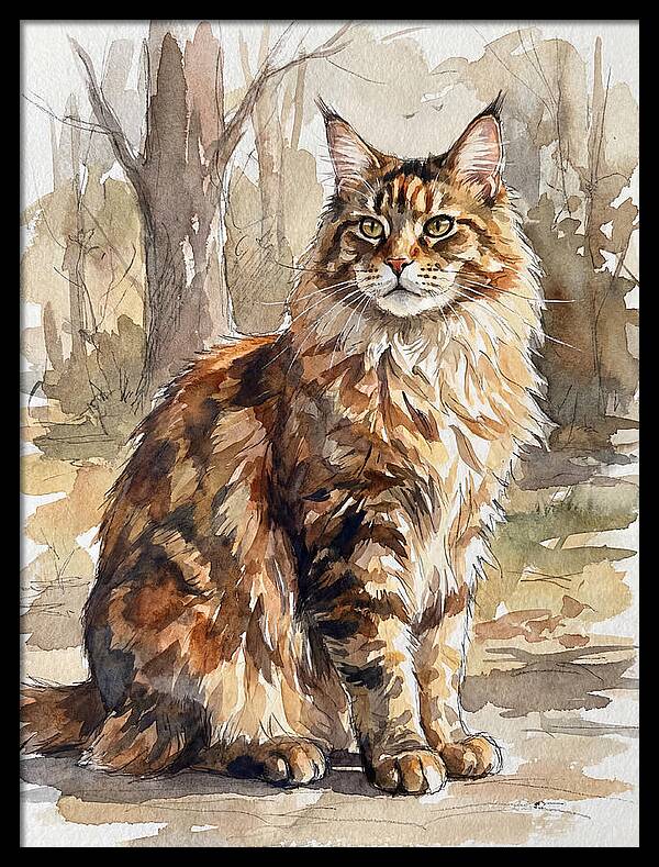 Maine Coon In Nature