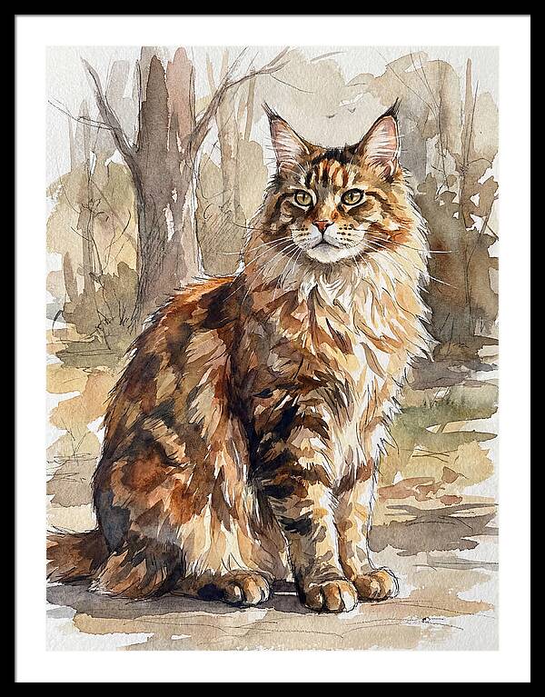 Maine Coon In Nature