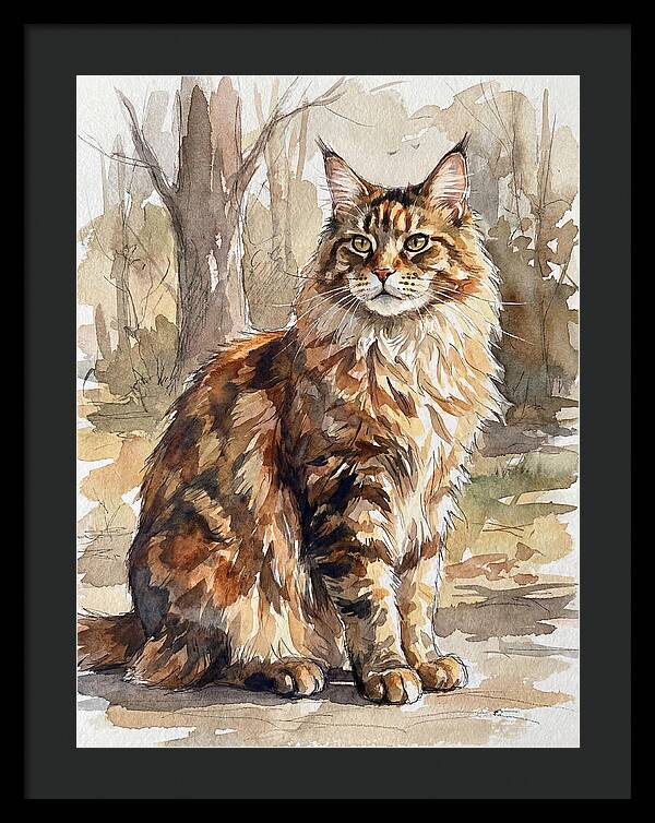 Maine Coon In Nature